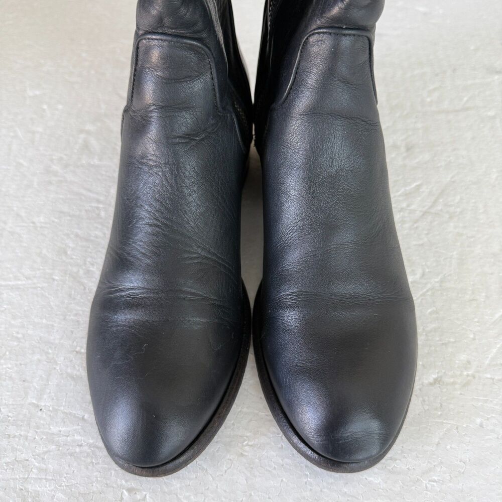 Size 8M - Frye Carson Piping Tall Black Leather  Women’s Boots - Picture 7 of 10